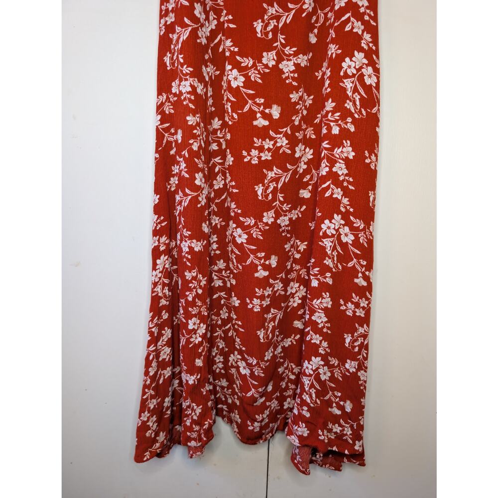 Lulus Garden Ruffle Red Dress | Small | Ruffled Sleeves - Picture 7 of 16